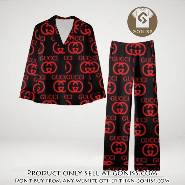 Trending luxury gc satin pajama set pjs1063 gn1220229
